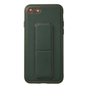 İphone 7 Kılıf Coco Deri Standlı Kapak - Yeşil