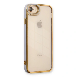 İphone 7 Kılıf Liva Lens Silikon - Lila