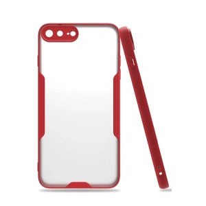 İphone 7 Plus Kılıf Platin Silikon - Kırmızı