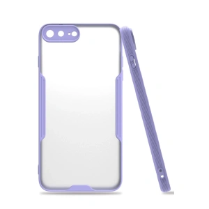 İphone 7 Plus Kılıf Platin Silikon - Lila