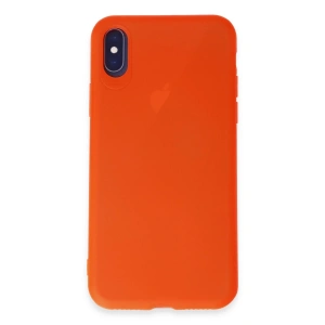 İphone X Kılıf First Silikon - Parlak Turuncu