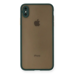 İphone Xs Max Kılıf Montreal Silikon Kapak - Yeşil