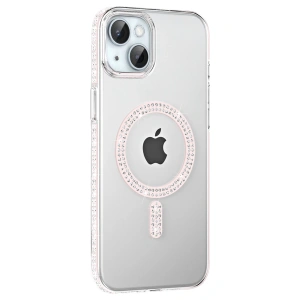 Joko Apple İphone 14 Move Taşlı Magsafe Kapak - Gümüş