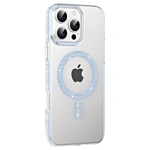 Joko Apple İphone 16 Pro Max Move Taşlı Magsafe Kapak - Mavi