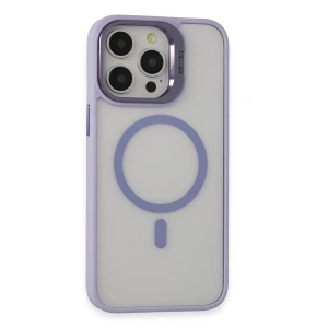 Joko İphone 15 Pro Max Kılıf Roblox Lens Magsafe Standlı Kapak - Lila