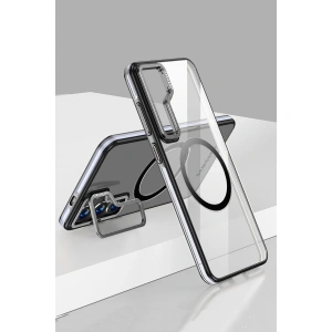 Joko Samsung Galaxy S24 Crystal Magsafe Kapak - Siyah