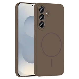 Joko Samsung Galaxy S25 Kılıf Jully Magsafe Kapak - Kahverengi