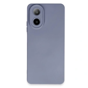 Oppo A38 Kılıf Nano İçi Kadife Silikon - Gri