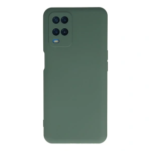 Oppo A54 4g Kılıf Nano İçi Kadife Silikon - Koyu Yeşil