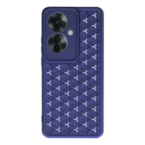 Oppo Reno 11f Kılıf Petek Silikon Kapak - Lacivert