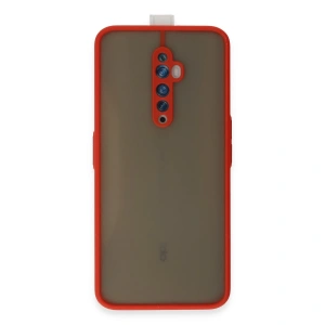 Oppo Reno 2z Kılıf Montreal Silikon Kapak - Kırmızı