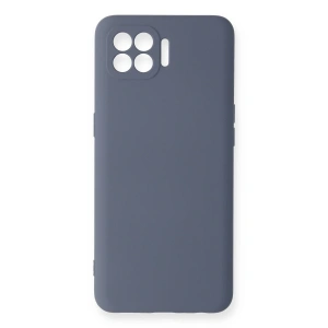 Oppo Reno 4 Lite Kılıf Nano İçi Kadife Silikon - Gri