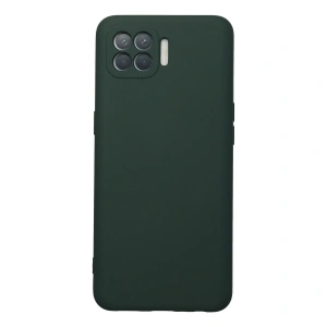Oppo Reno 4 Lite Kılıf Nano İçi Kadife Silikon - Koyu Yeşil