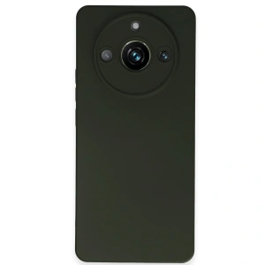 Realme 11 Pro Kılıf Nano İçi Kadife Silikon - Koyu Yeşil