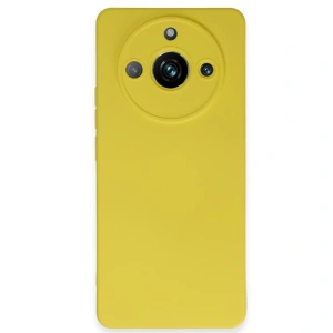 Realme 11 Pro Kılıf Nano İçi Kadife Silikon - Sarı