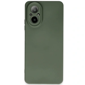 Realme 12 Lite Kılıf Nano İçi Kadife Silikon - Koyu Yeşil