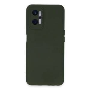 Realme 9i 4g Kılıf Nano İçi Kadife Silikon - Koyu Yeşil