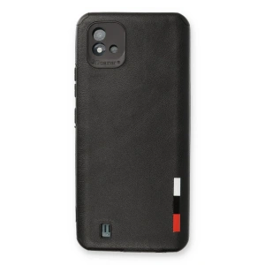 Realme C11 2021 Kılıf Loop Deri Silikon - Siyah