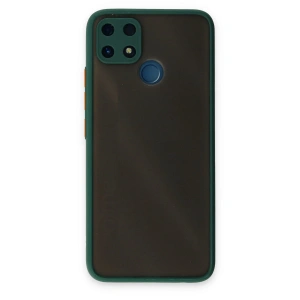 Realme C25 Kılıf Montreal Silikon Kapak - Yeşil