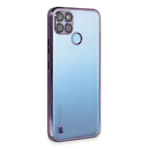 Realme C25y Kılıf Razer Lensli Silikon - Mor