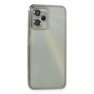 Realme C35 Kılıf Razer Lensli Silikon - Gümüş