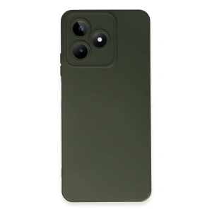 Realme C53 Kılıf Nano İçi Kadife Silikon - Koyu Yeşil