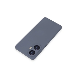Realme C55 Kılıf Nano İçi Kadife Silikon - Gri