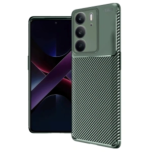 Realme C75 4g Auto Focus Karbon Kapak - Koyu Yeşil