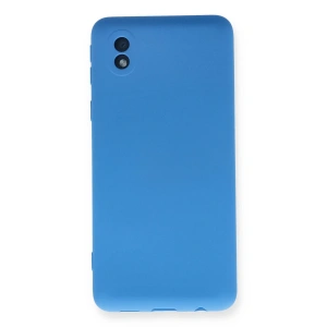 Samsung Galaxy A01 Core Kılıf Nano İçi Kadife Silikon - Mavi