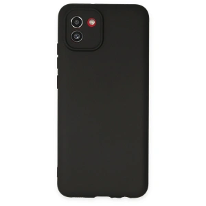 Samsung Galaxy A03 Kılıf First Silikon - Siyah