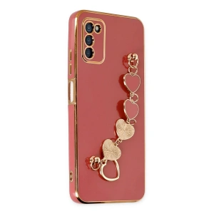 Samsung Galaxy A03s Kılıf Esila Silikon - Kırmızı