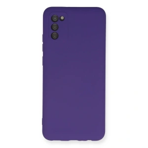 Samsung Galaxy A03s Kılıf Nano İçi Kadife Silikon - Mor