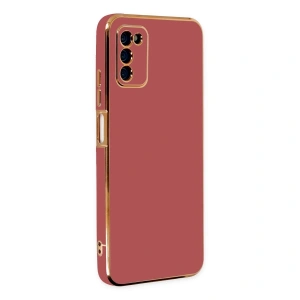 Samsung Galaxy A03s Kılıf Volet Silikon - Kırmızı