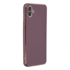 Samsung Galaxy A04 Kılıf Volet Silikon - Mor