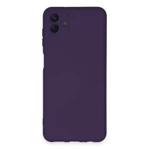 Samsung Galaxy A04e Kılıf Nano İçi Kadife Silikon - Mor