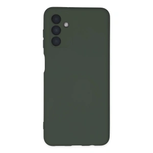Samsung Galaxy A04s Kılıf Nano İçi Kadife Silikon - Koyu Yeşil