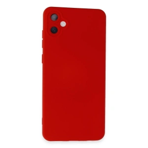 Samsung Galaxy A05 Kılıf Nano İçi Kadife Silikon - Kırmızı