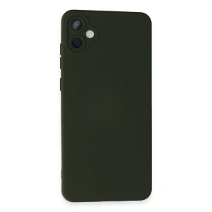 Samsung Galaxy A05 Kılıf Nano İçi Kadife Silikon - Koyu Yeşil