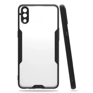 Samsung Galaxy A10s Kılıf Platin Silikon - Siyah