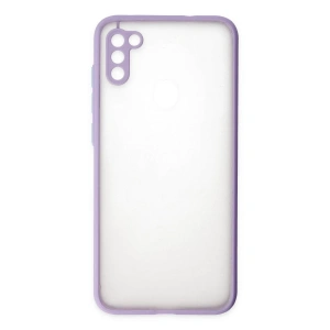 Samsung Galaxy A11 Kılıf Montreal Silikon Kapak - Mor