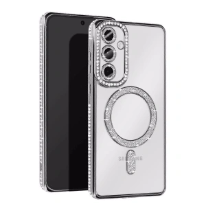 Samsung Galaxy A17 5g Joke Simli Magneticsafe Kılıf - Gümüş