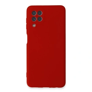 Samsung Galaxy A22 Kılıf Nano İçi Kadife Silikon - Kırmızı