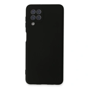 Samsung Galaxy A22 Kılıf Nano İçi Kadife Silikon - Siyah