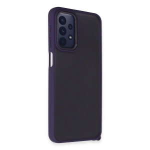 Samsung Galaxy A23 4g Kılıf Elegant Kapak - Derin Mor