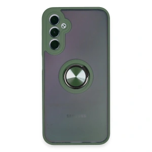 Samsung Galaxy A24 4g Kılıf Montreal Yüzüklü Silikon Kapak - Yeşil