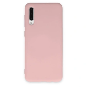 Samsung Galaxy A30s Kılıf Nano İçi Kadife Silikon - Pudra