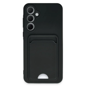 Samsung Galaxy A35 5g Kılıf Kelvin Kartvizitli Silikon - Siyah