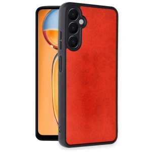 Samsung Galaxy A36 Kılıf Aras Deri Kapak - Kırmızı