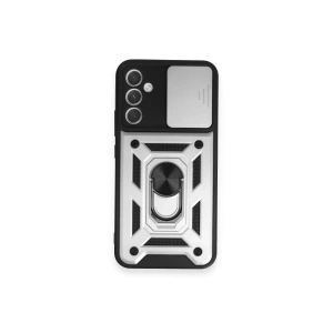 Samsung Galaxy A54 5g Kılıf Pars Lens Yüzüklü Silikon - Gümüş