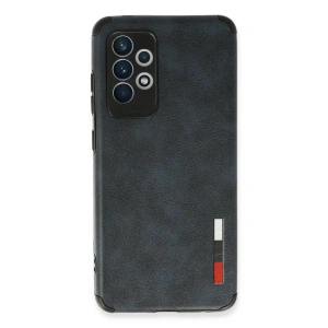 Samsung Galaxy A72 Kılıf Loop Deri Silikon - Lacivert